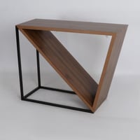 كونسول إيدورا خشب بقواعد معدن باللون البني مقاس 78...