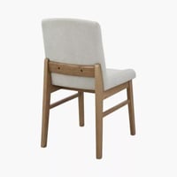 طقم طاولة سفرة خشب مطّاط بيج مع 2 كراسي قماش رمادي...