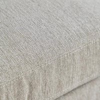 كنبة إيليت قماش 3 مقاعد مع منفذ يو إس بي لون كريمي...