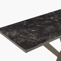 طاولة كونسول كورفيلا بسطع خشب مطلي ملامين لون اسود...