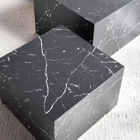 طقم طاولات قهوة مودينا قطعتين من الخشب الهندسي وتش...