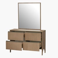 طقم غرفة نوم كينج 6 قطع من جينوفا - 180x200 سم