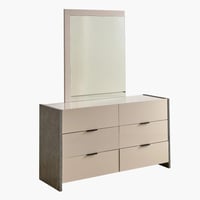 طقم غرفة نوم سوبر كينج عالي اللمعان 5 قطع من كارتر...