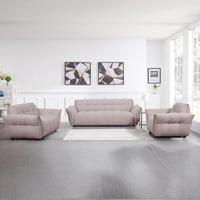 كنبة قماش مقعدين من شيكاغو قماش مخملي لون كشمير با...