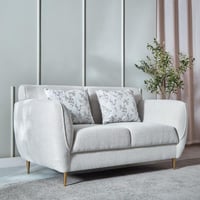 طقم كنب فيونارا كنبة 3 مقاعد و كنبة مقعدين لون رما...