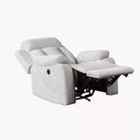 كرسي استرخاء باري مع مدخل يو إس بي لون رمادي فاتح