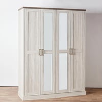 دولاب ملابس أنجيليك خشب 4 أبواب مع 2 مرايا مقاس 21...