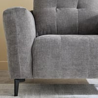 كنبة مفردة كورفيسّا بمساند ذراعين قماش لون رمادي ب...