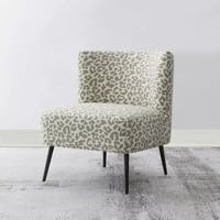 كرسي فردي قماش تايجر بأرجل معدن اسود من فيرونا