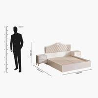 طقم غرفة نوم كينج 6 قطع من إليزابيث - 180x200 سم