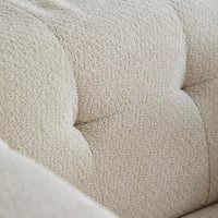 كنبة قماشية مقعد واحد بمساند ذراعين مع وسادة إن إك...