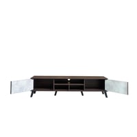 طاولة تلفزيون مستطيلة فيرليا خشب ماليزي درجين و3 ر...