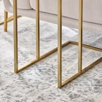 طاولة خدمة جانبية تورين بسطح من الرخام و قاعدة معد...