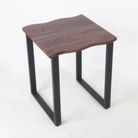 طاولة جانبية ريندا خشب بقواعد معدن لون بني مقاس 45...