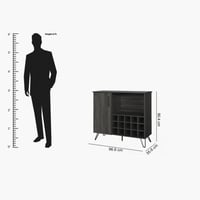 طاولة مشرب من أوربان باب واحد مع رفوف تخزين لون اس...