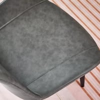 طقم طاولة سفرة سطح الحجر الملبد ابيض 6 كراسي قماش...