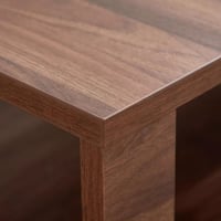 طاولة قهوة أمالفي بطبقتين من الخشب الهندسي لون بني...