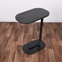 طاولة خدمة جيمي سطح خشب اسود و قاعدة معدن اسود متع...