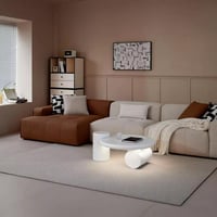 طاولة قهوة تافريلا عالية اللمعان مع إضاءة من ألواح...