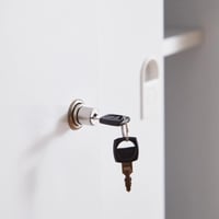 خزانة ملفات بباب انزلاقي من لشبونة لون ابيض