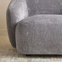 كنبة مفردة سيلفونا بمساند ذراعين و وسادة قماش لون...