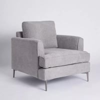 كرسي أورِيليا بمساند ذراعين قماش بوليستر لون رمادي...