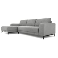 كنبة زاوية كريرا علي شكل حرف L بارجل خشب سويدي لون...