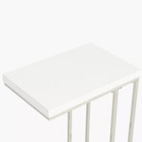 طاولة خدمة جانبية أوربان من توري بسطح خشب ابيض و ق...