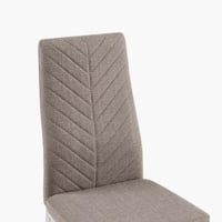 طقم طاولة سفرة من الحجر الملبد ابيض 2 كراسي قماش ب...