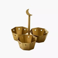 صحن توابل أزالينا 3 اوعية من معدن علي شكل نجوم مع...