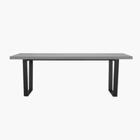 طقم طاولة سفرة بتصميم U خشب هندسي مع 8 كراسي قماش...