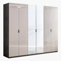 دولاب ملابس كارتر 6 أبواب بلمعان عالي مع درجين ومر...