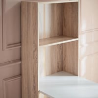 مكتب دراسة طويل بسطح ميلامين مع خزانة كتب من أكسفو...