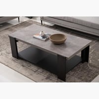 طاولة قهوة مانهاتن لوكس خشب لون رمادي مقاس 140x73x...