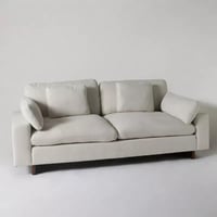 كنبة قماش 3 مقاعد مع وسادتين للخصر ووسادتين للرأس...