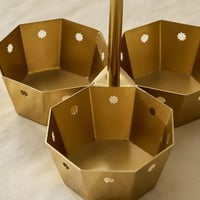 صحن توابل أزالينا 3 اوعية من معدن علي شكل نجوم مع...