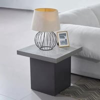 طاولة جانبية ألميرا مربع سطح من الألواح الليفية مت...