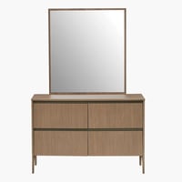 طقم غرفة نوم كينج 6 قطع من جينوفا - 180x200 سم