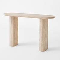 طاولة كونسول متألقة بتصميم عصري ولون بيج، مثالية ل...