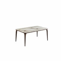 طاولة طعام جوليا سطح بديل الرخام 8 كراسي قماش مخمل...