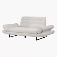 كنبة فيرلينا كبيرة بظهر قابل للتعديل مقعدين قماش ب...