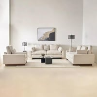 كنبة نيرولا قماش بمقعدين مع 2 وسادة للخصر و2 للرأس...