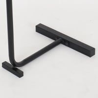 طاولة خدمة جانبية لوتس بسطح خشبي و قاعدة معدن مقاس...