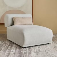 كرسي ميريلّا قماش لون كريمي دون مساند ذراعين مسند...