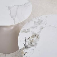 طقم طاولة قهوة زيلڤيسّا 5 قطع سطح الحجر الملبد بقا...