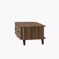 طاولة قهوة نورڤينا خشب هندسي بدرجين لون بني