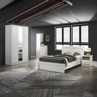 طاولة تزيين طويلة 3 أدراج مع مرآة انيقة من كورنيل