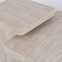 طقم طاولات خدمة كارينا مودرن قطعتين خشب لون بيج فا...