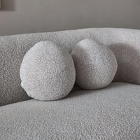 كنبة قماش مقعدين مع وسادتين مستديرتين من بارسيلو ل...