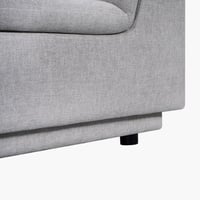 كنبة قماش بمقعدين مع وسادتين من بيكاسو